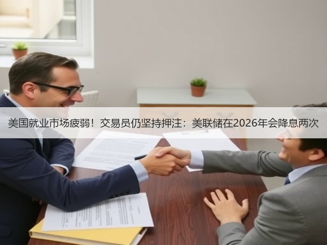 美国就业市场疲弱!交易员仍坚持押注:美联储在2026年会降息两次(图2) 美国就业市场疲弱!交易员仍坚持押注:美联储在2026年会降息两次(图2)