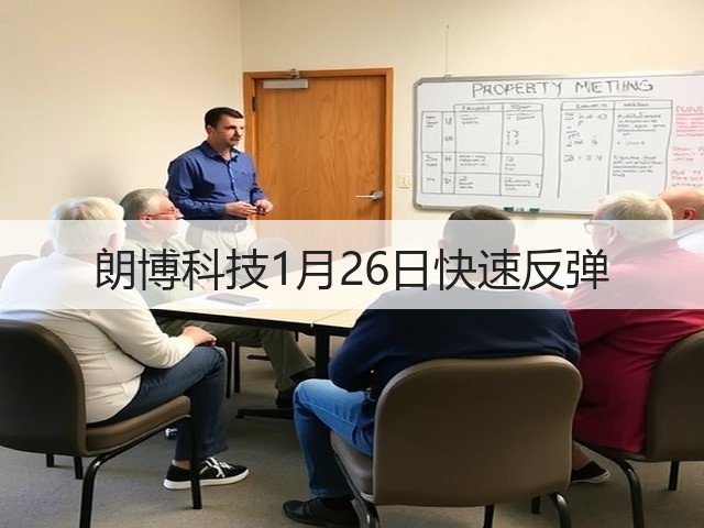 朗博科技1月26日快速反弹(图1) 朗博科技1月26日快速反弹(图1)