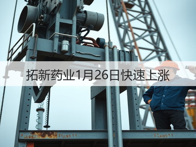 拓新药业1月26日快速上涨(图3) 拓新药业1月26日快速上涨(图3)