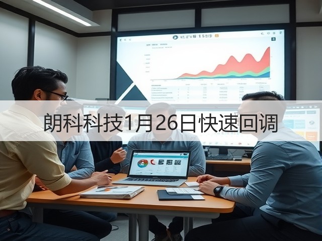朗科科技1月26日快速回调(图2) 朗科科技1月26日快速回调(图2)