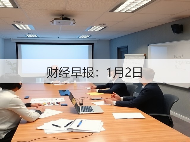财经早报:1月2日(图1) 财经早报:1月2日(图1)