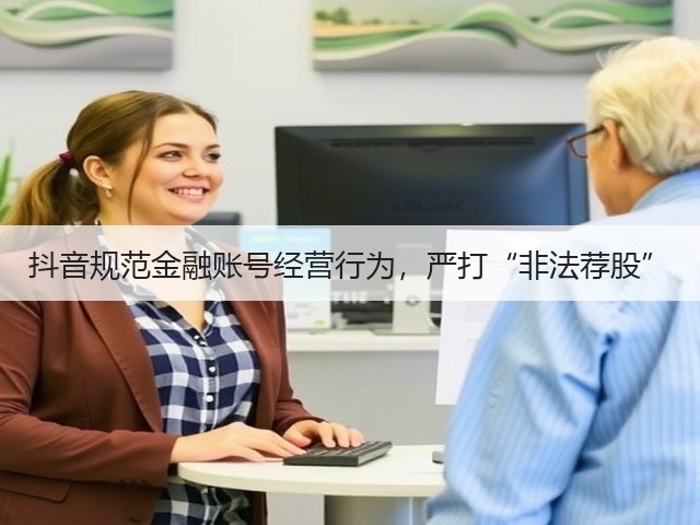 抖音规范金融账号经营行为,严打“非法荐股”(图1) 抖音规范金融账号经营行为,严打“非法荐股”(图1)