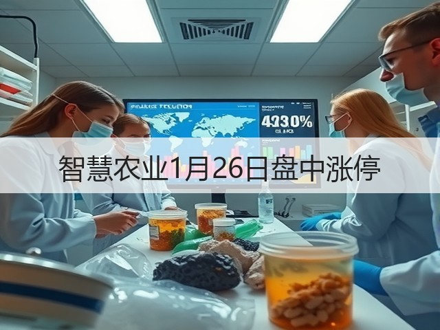 智慧农业1月26日盘中涨停(图3) 智慧农业1月26日盘中涨停(图3)