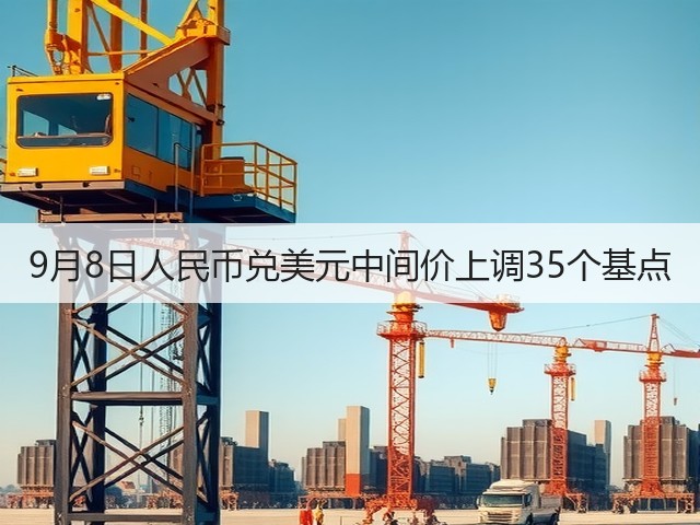 9月8日人民币兑美元中间价上调35个基点(图1) 9月8日人民币兑美元中间价上调35个基点(图1)