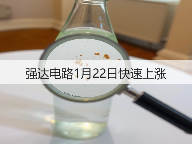 强达电路1月22日快速上涨(图2) 强达电路1月22日快速上涨(图2)