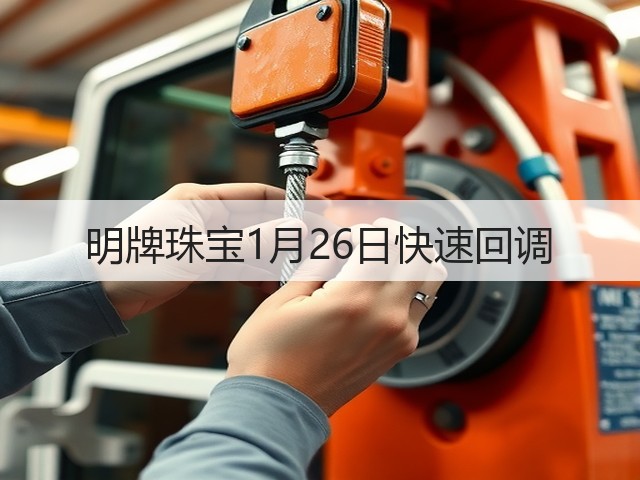 明牌珠宝1月26日快速回调(图1) 明牌珠宝1月26日快速回调(图1)