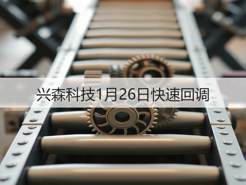 兴森科技1月26日快速回调