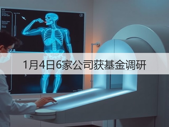 1月4日6家公司获基金调研(图1) 1月4日6家公司获基金调研(图1)