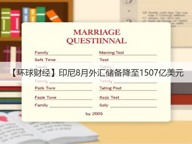 【环球财经】印尼8月外汇储备降至1507亿美元(图2) 【环球财经】印尼8月外汇储备降至1507亿美元(图2)