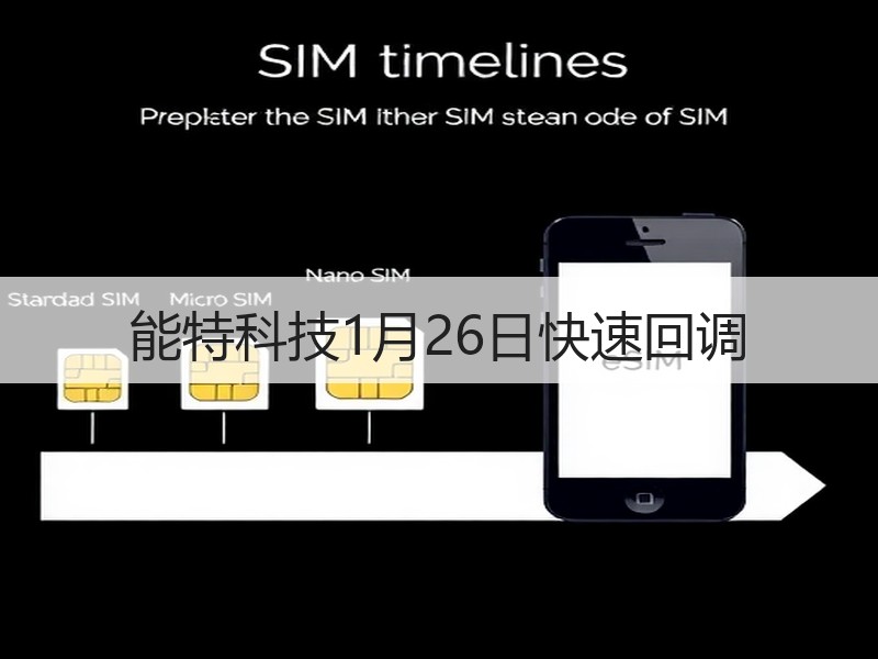 能特科技1月26日快速回调