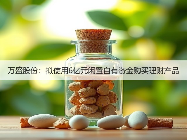 万盛股份:拟使用6亿元闲置自有资金购买理财产品(图1) 万盛股份:拟使用6亿元闲置自有资金购买理财产品(图1)
