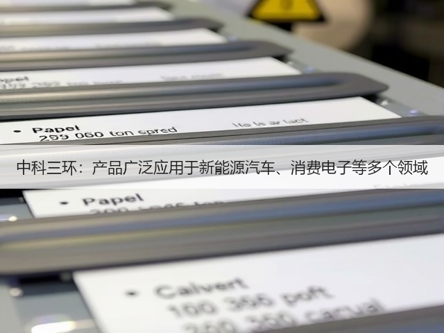 中科三环：产品广泛应用于新能源汽车、消费电子等多个领域(图3)