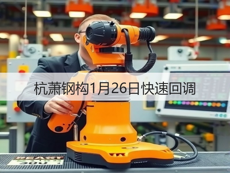 杭萧钢构1月26日快速回调
