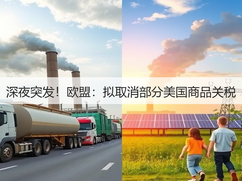 深夜突发！欧盟：拟取消部分美国商品关税