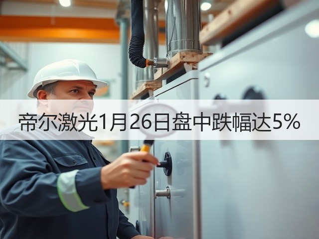 帝尔激光1月26日盘中跌幅达5%(图3)