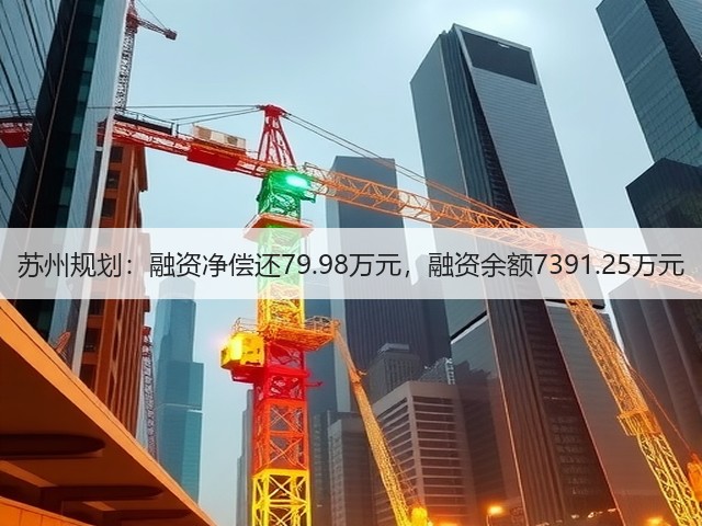 苏州规划:融资净偿还79.98万元,融资余额7391.25万元(图2) 苏州规划:融资净偿还79.98万元,融资余额7391.25万元(图2)