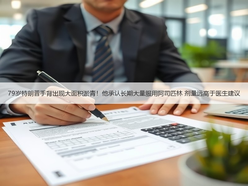 79岁特朗普手背出现大面积淤青！他承认长期大量服用阿司匹林 剂量远高于医生建议
