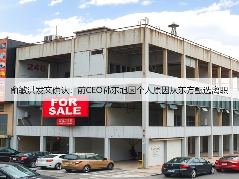 俞敏洪发文确认：前CEO孙东旭因个人原因从东方甄选离职