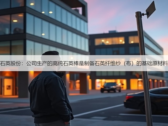 石英股份：公司生产的高纯石英棒是制备石英纤维纱（布）的基础原材料(图2)
