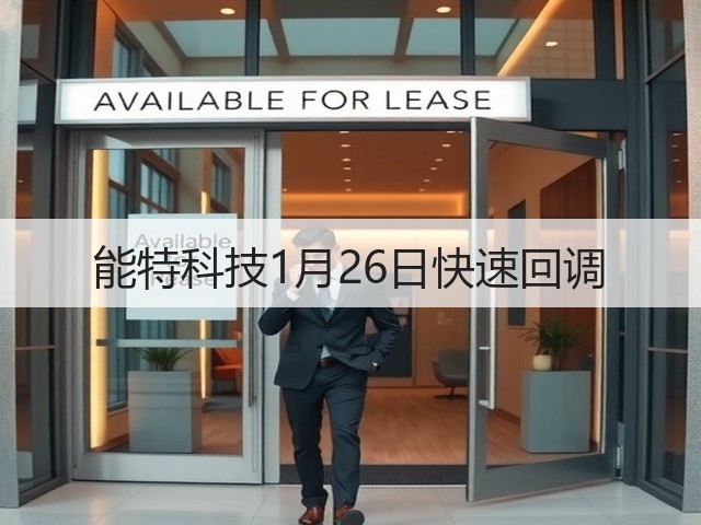 能特科技1月26日快速回调(图1) 能特科技1月26日快速回调(图1)