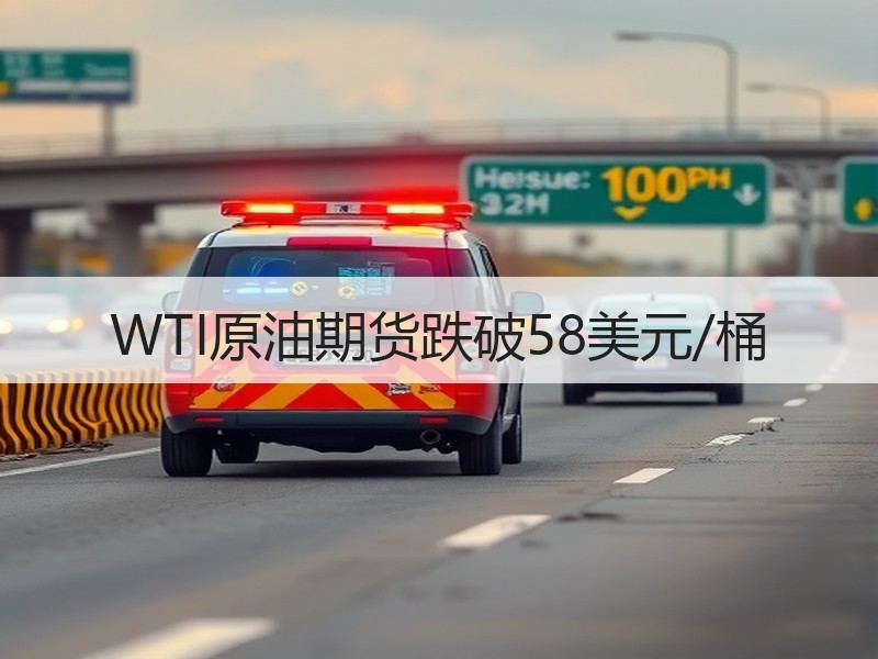 WTI原油期货跌破58美元/桶
