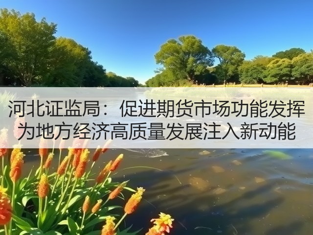 河北证监局:促进期货市场功能发挥 为地方经济高质量发展注入新动能(图3) 河北证监局:促进期货市场功能发挥 为地方经济高质量发展注入新动能(图3)