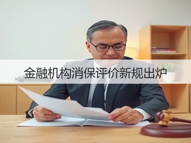 金融机构消保评价新规出炉(图1) 金融机构消保评价新规出炉(图1)
