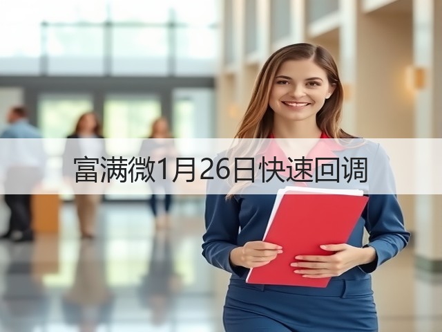富满微1月26日快速回调(图2)
