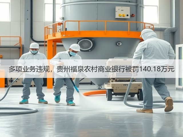 多项业务违规，贵州福泉农村商业银行被罚140.18万元(图1)
