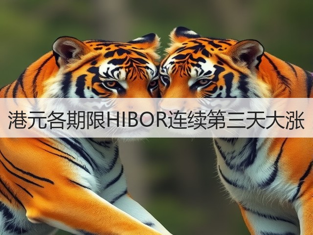 港元各期限HIBOR连续第三天大涨(图1)