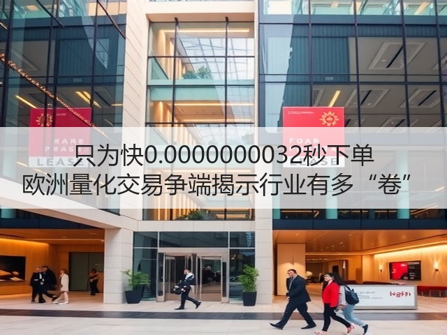 只为快0.0000000032秒下单 欧洲量化交易争端揭示行业有多“卷”(图1) 只为快0.0000000032秒下单 欧洲量化交易争端揭示行业有多“卷”(图1)