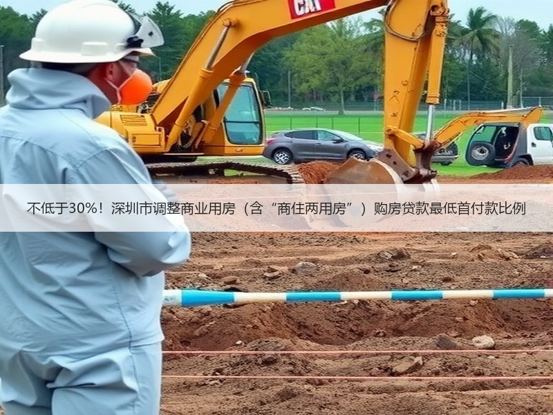 不低于30%！深圳市调整商业用房（含“商住两用房”）购房贷款最低首付款比例