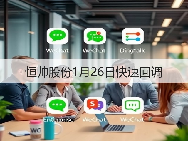 恒帅股份1月26日快速回调(图1) 恒帅股份1月26日快速回调(图1)