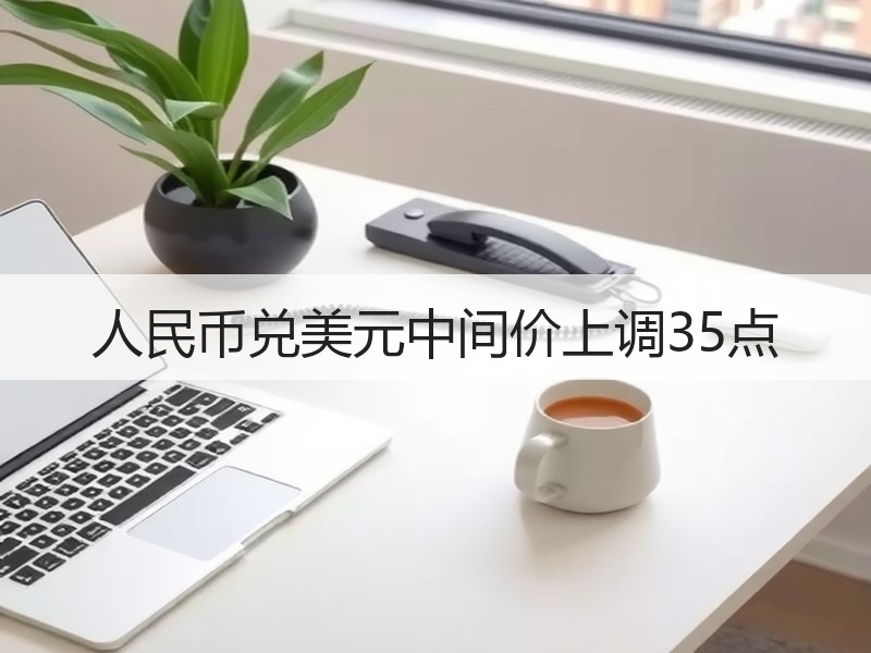 人民币兑美元中间价上调35点