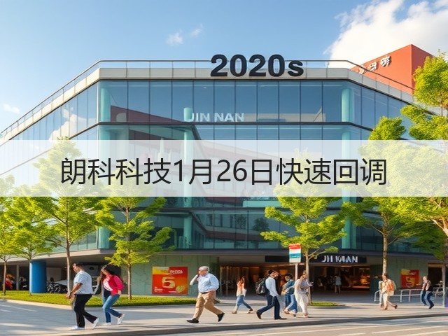 朗科科技1月26日快速回调(图3) 朗科科技1月26日快速回调(图3)