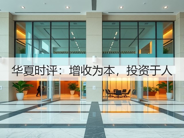 华夏时评:增收为本,投资于人(图3) 华夏时评:增收为本,投资于人(图3)