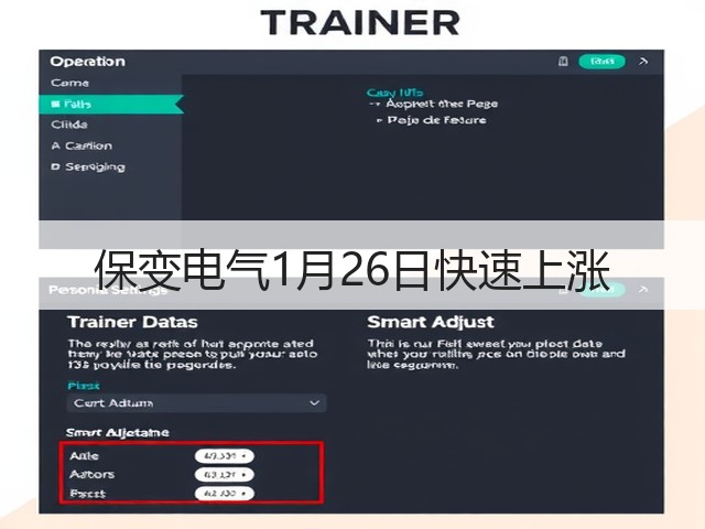 保变电气1月26日快速上涨(图1)