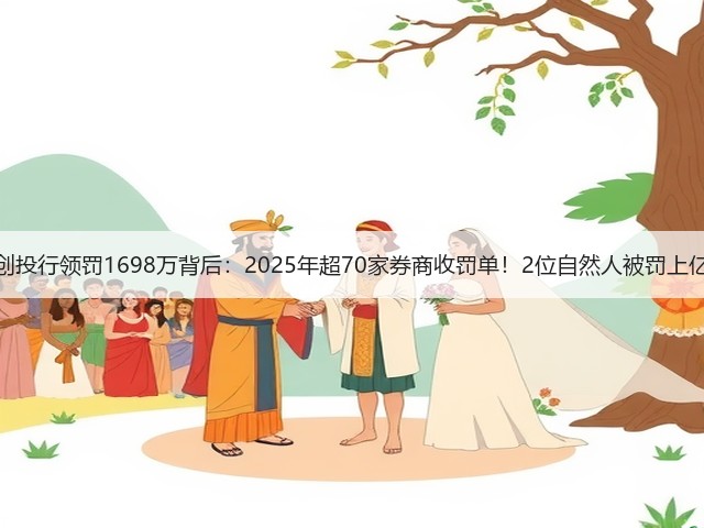 一创投行领罚1698万背后:2025年超70家券商收罚单!2位自然人被罚上亿元(图1) 一创投行领罚1698万背后:2025年超70家券商收罚单!2位自然人被罚上亿元(图1)