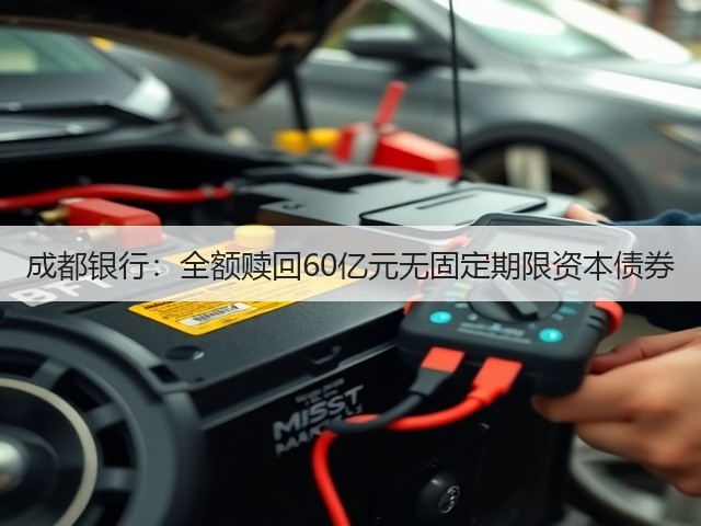 成都银行:全额赎回60亿元无固定期限资本债券(图2) 成都银行:全额赎回60亿元无固定期限资本债券(图2)