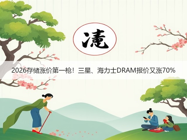 2026存储涨价第一枪!三星、海力士DRAM报价又涨70%(图3) 2026存储涨价第一枪!三星、海力士DRAM报价又涨70%(图3)