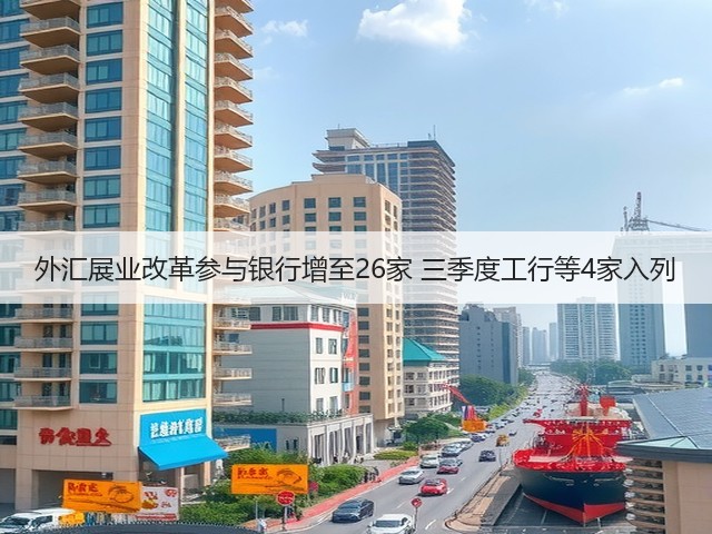 外汇展业改革参与银行增至26家 三季度工行等4家入列(图2) 外汇展业改革参与银行增至26家 三季度工行等4家入列(图2)