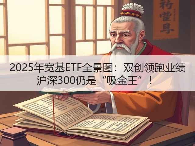 2025年宽基ETF全景图：双创领跑业绩 沪深300仍是“吸金王”！(图1)