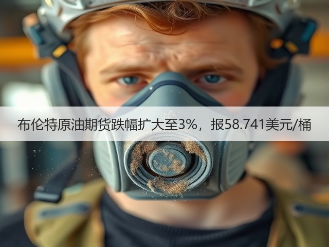 布伦特原油期货跌幅扩大至3%，报58.741美元/桶(图2)