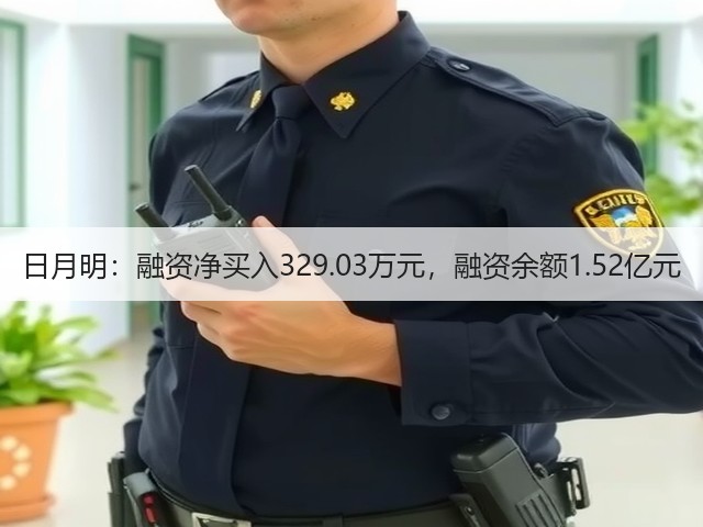 日月明：融资净买入329.03万元，融资余额1.52亿元(图2)