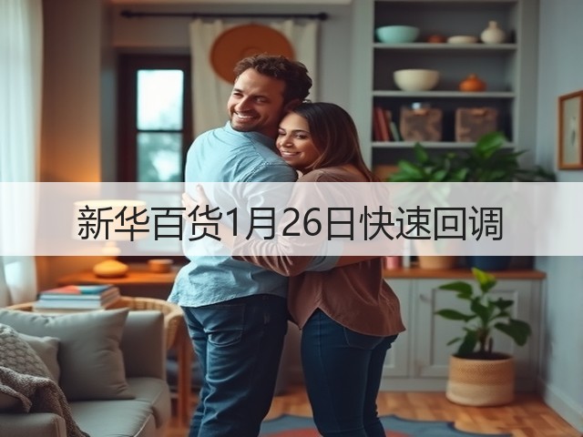 新华百货1月26日快速回调(图2) 新华百货1月26日快速回调(图2)