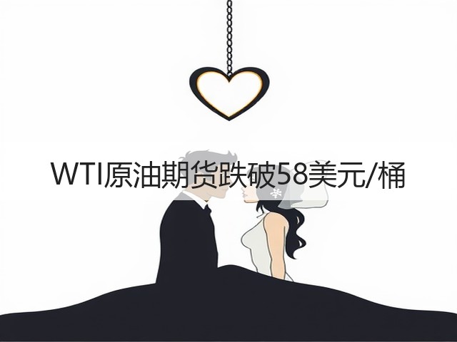 WTI原油期货跌破58美元/桶(图3)