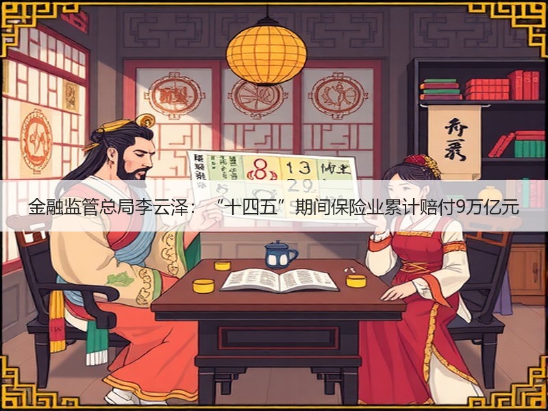金融监管总局李云泽：“十四五”期间保险业累计赔付9万亿元