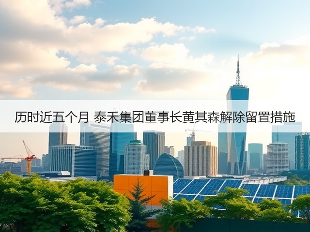 历时近五个月 泰禾集团董事长黄其森解除留置措施(图3)