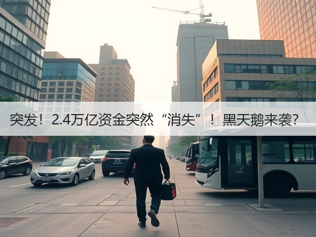 突发！2.4万亿资金突然“消失”！黑天鹅来袭？(图3)