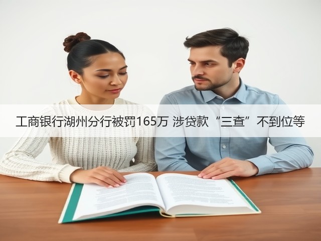 工商银行湖州分行被罚165万 涉贷款“三查”不到位等(图2) 工商银行湖州分行被罚165万 涉贷款“三查”不到位等(图2)